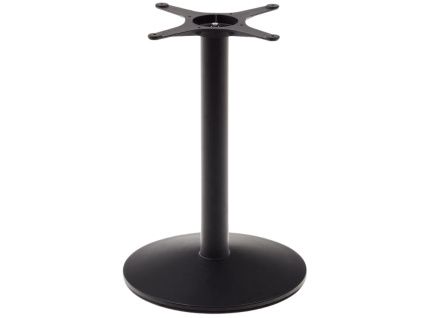 Větší černá kovová stolová podnož Kave Home Esilda 72 cm