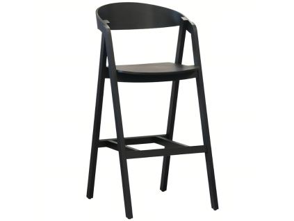 Černá buková barová židle Henry 72 cm