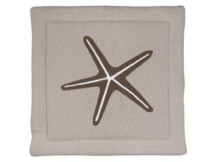 Světle šedá hrací deka Quax Starfish 100 x 100 cm