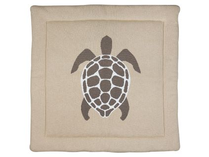Béžová hrací deka Quax Turtle 100 x 100 cm