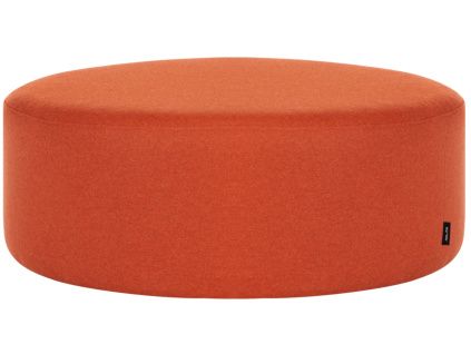 Oranžový vlněný puf Folk 70 cm