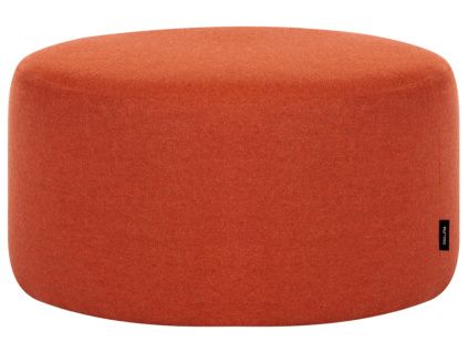 Oranžový vlněný puf Folk 50 cm