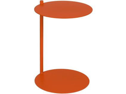 Oranžový kovový odkládací stolek Ande 40 cm