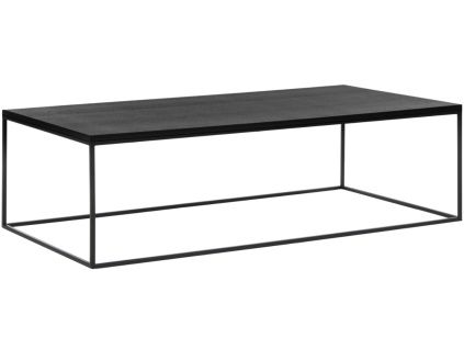Černý dubový konferenční stolek Kafibor 100 x 50 cm