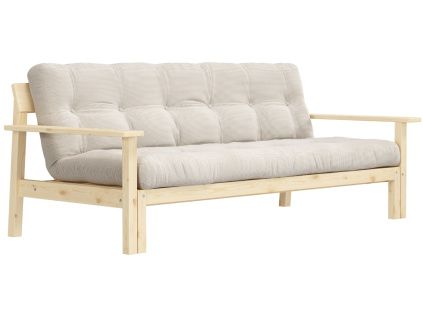 Manšestrová rozkládací pohovka Unwind 218 cm