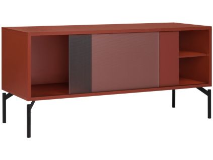 Červený TV stolek Met 116 x 42 cm