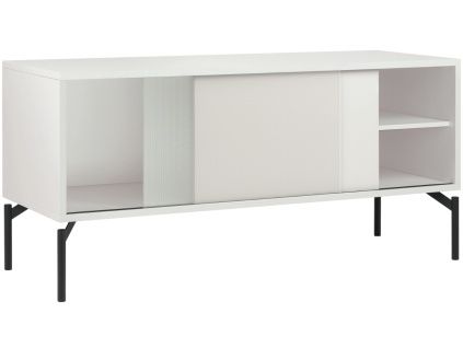 Světle šedý TV stolek Met 116 x 42 cm