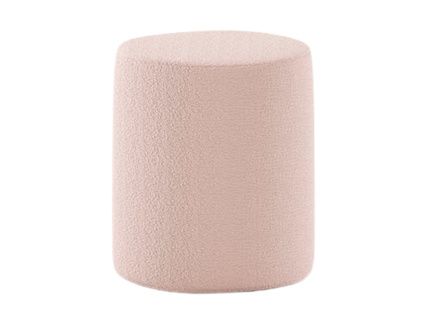 Růžová bouclé stolička Vipack Moon 41,5 cm