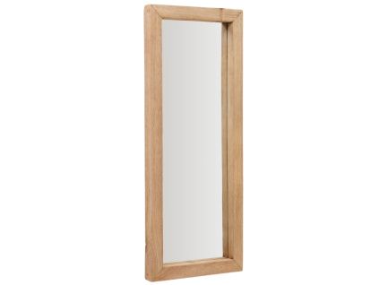 Dřevěné závěsné zrcadlo Kave Home Maden 120 x 50 cm