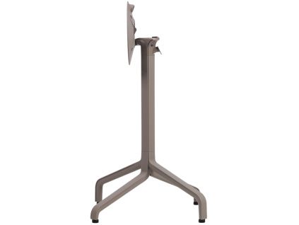 Šedohnědá hliníková stolová sklápěcí podnož Frasca Mini 72 cm