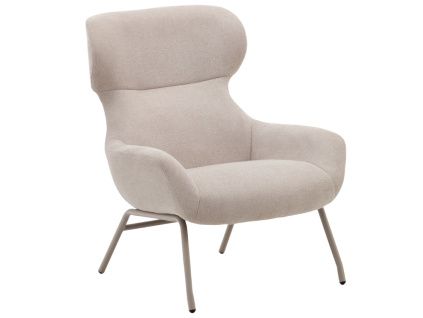 Béžové čalouněné křeslo Kave Home Belina