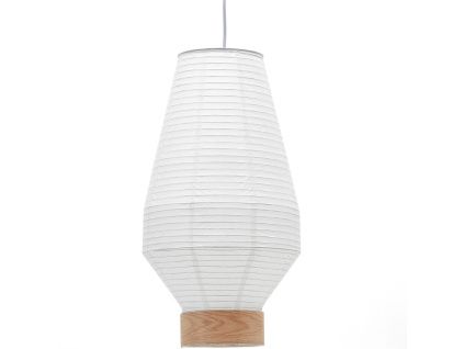 Bílé papírové stínidlo Kave Home Hila 30 cm