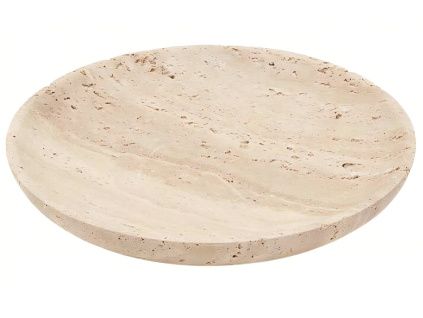 Béžový kamenný dezertní talíř Kave Home Madlena 18 cm