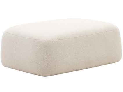 Béžová bouclé podnožka Kave Home Martina
