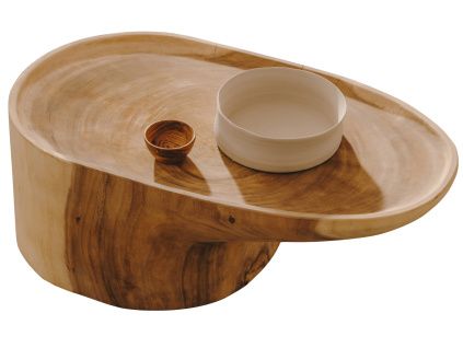 Dřevěný konferenční stolek Kave Home Mosi 90 x 50 cm
