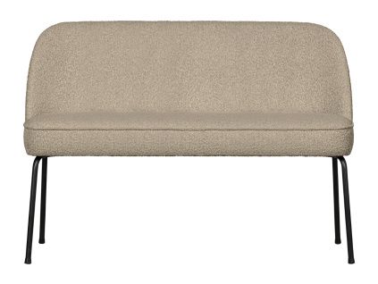 Béžová bouclé jídelní lavice Tergi 120 cm
