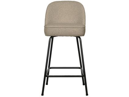 Béžová bouclé barová židle Tergi 65 cm