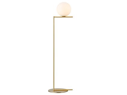 Skleněná stojací lampa Emelia 125 cm