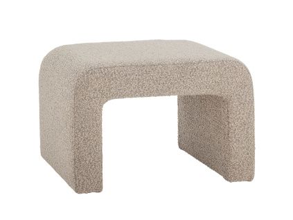 Béžová bouclé stolička Bobbie 45 cm