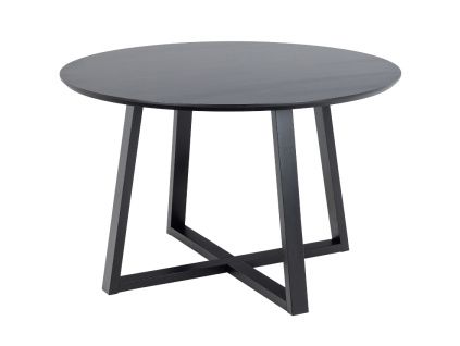 Černý dubový jídelní stůl Malice 120 cm