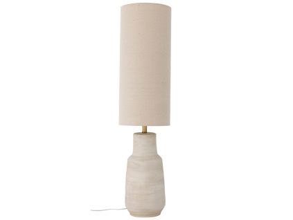 Bílá kameninová stojací lampa Bloomingville Linetta 113 cm