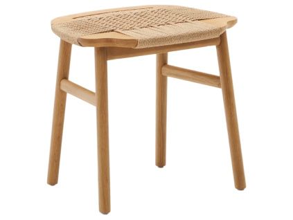 Dubová stolička s výpletem Kave Home Enit 43 cm