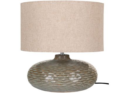 Zelená keramická stolní lampa Totham 44 cm