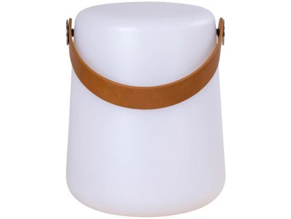 Bílá plastová LED lampa Prinston 21 cm