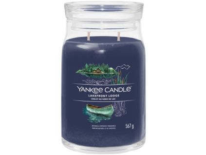 Velká vonná svíčka Yankee Candle Lakefront Lodge Signature
