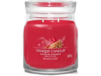 Střední vonná svíčka Yankee Candle Sparkling Cinnamon Signature