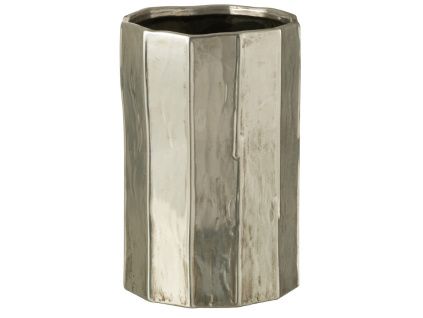 Stříbrná keramická váza J-line Agelisa 30 cm