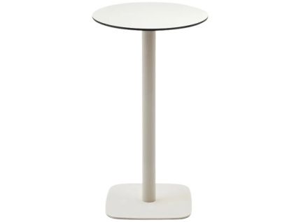 Bílý barový stůl Kave Home Dina 60 cm
