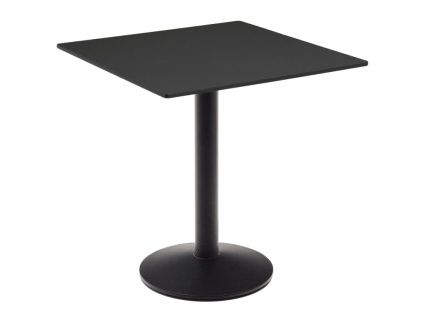Černý bistro stolek Kave Home Esilda 68 x 68 cm