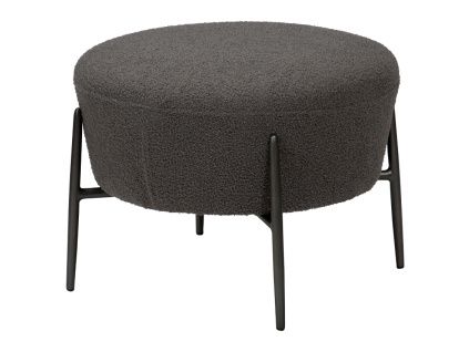 Tmavě šedá bouclé podnožka DAN-FORM Orbit 55 cm