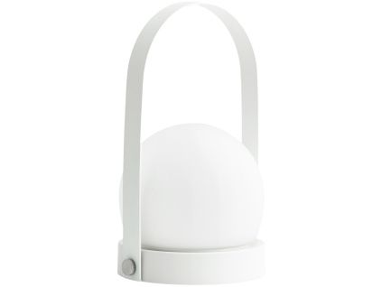 Bílá skleněná LED lampa AUDO CARRIE