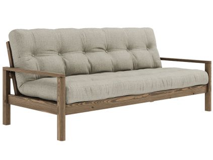 Lněná rozkládací pohovka Knob 205 cm
