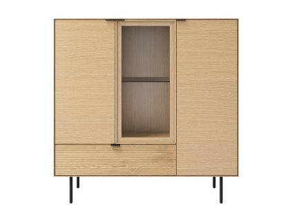 Dubová vitrína Somcasa Tulsa 118 x 120 cm
