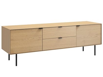 Dubový TV stolek Somcasa Tulsa 160 x 40 cm