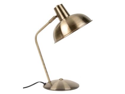 Zlatá kovová stolní lampa Redion