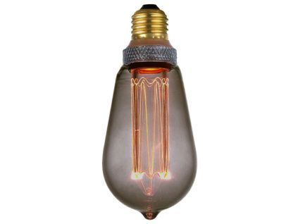 Kouřově černá žárovka Halo Design COLORS Dim LED Drop E27 5W