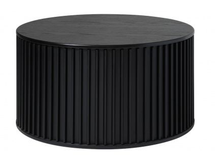 Černý dubový konferenční stolek Unique Furniture Siena 85 cm
