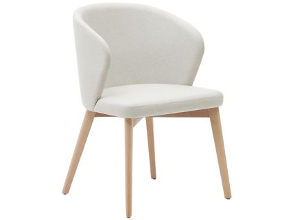 Béžová čalouněná jídelní židle Kave Home Darice