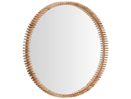 Dřevěné závěsné zrcadlo Kave Home Polke 100 cm