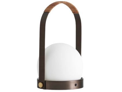 Bronzová skleněná LED lampa AUDO CARRIE