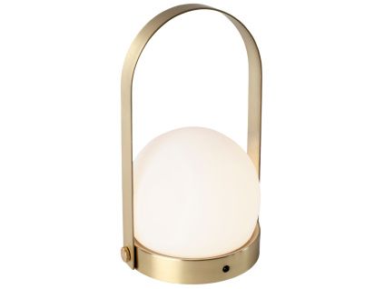 Mosazná skleněná LED lampa AUDO CARRIE