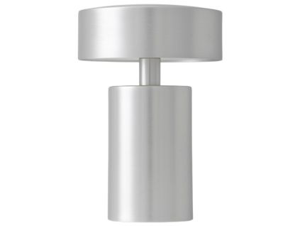 Stříbrná hliníková LED stolní lampa AUDO COLUMN