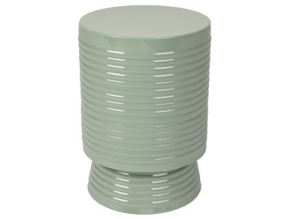 Zelený kovový odkládací stolek WLL SVEN 25 cm