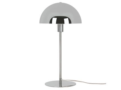 Stříbrná kovová stolní lampa Ellen
