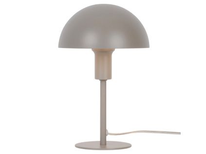 Hnědá kovová stolní lampa Ellen Mini