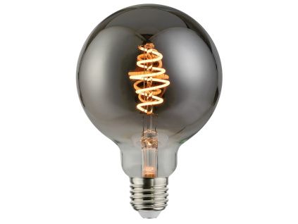 Kouřově šedá dekorativní stmívatelná LED žárovka E27 4,5W II.